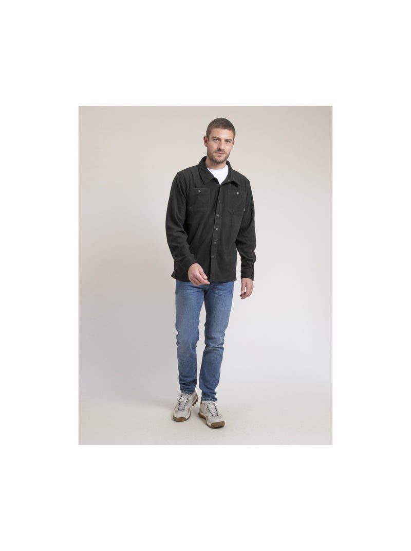 Camicia sopra in pile TIKAT Nero - Kiabi