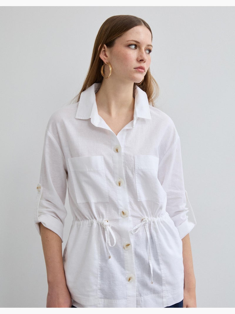 Camicia sopra lino, MO Fashion Bianco - Kiabi