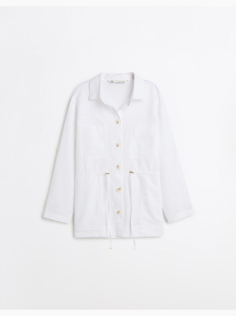Camicia sopra lino, MO Fashion Bianco - Kiabi