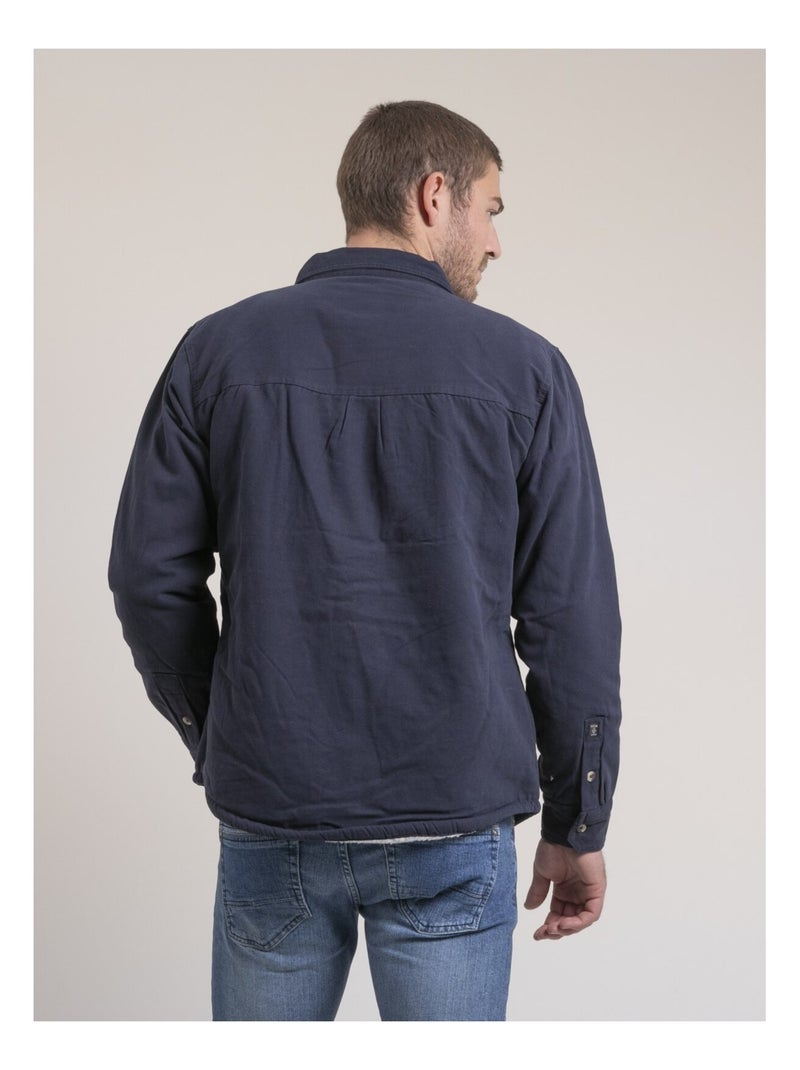 Camicia sopra puro cotone ZESCUMAC Blu marino - Kiabi