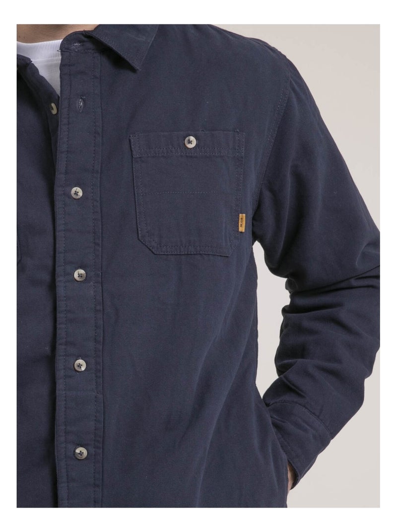 Camicia sopra puro cotone ZESCUMAC Blu marino - Kiabi