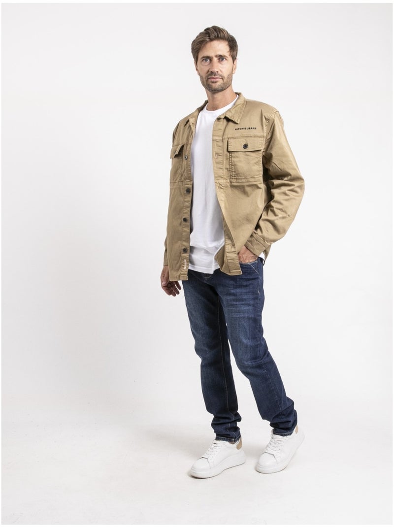Camicia sopra TUALDEK Beige - Kiabi