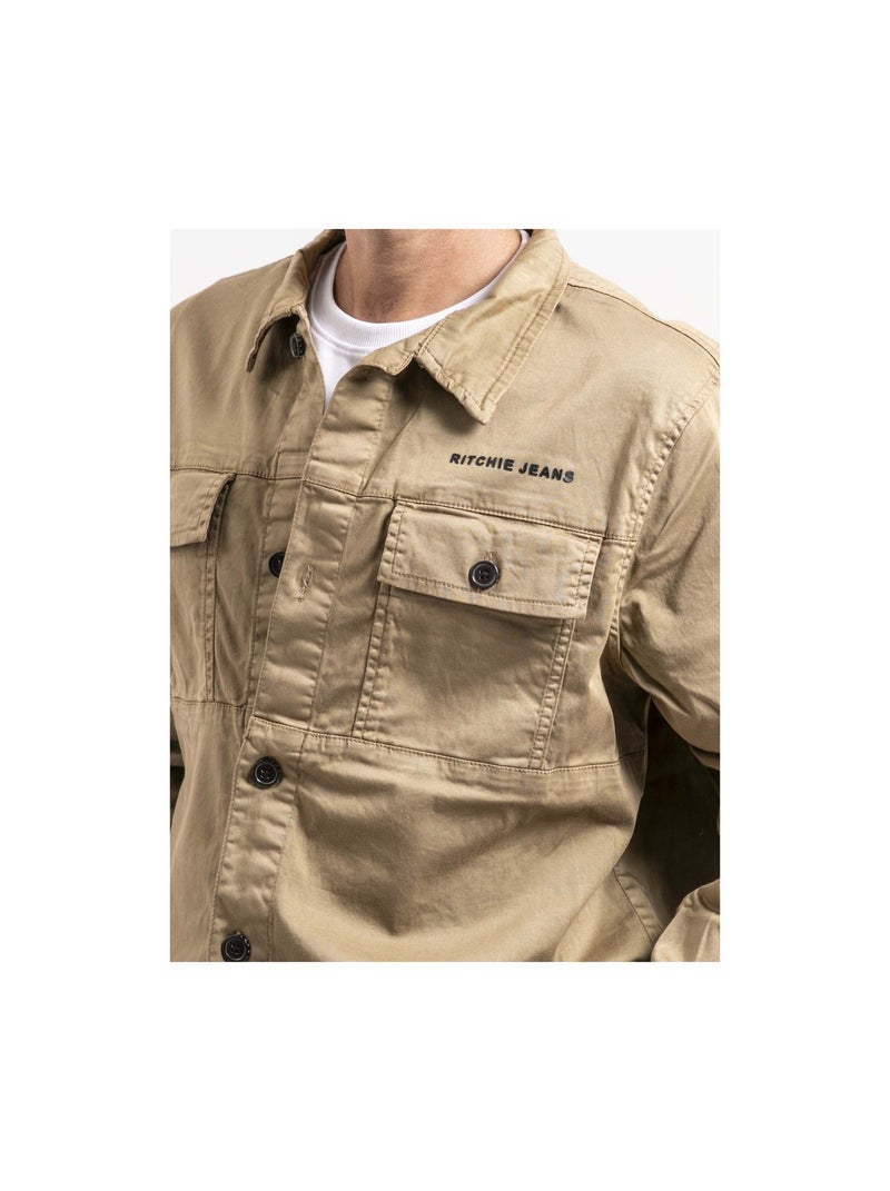 Camicia sopra TUALDEK Beige - Kiabi
