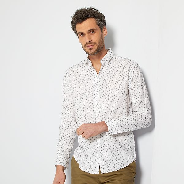 camicia stampata uomo