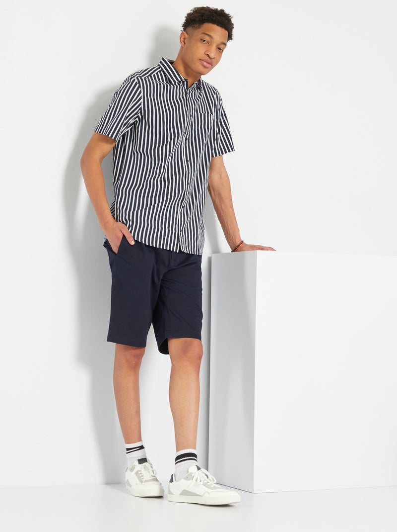 Camicia stampata +190 cm BLU - Kiabi