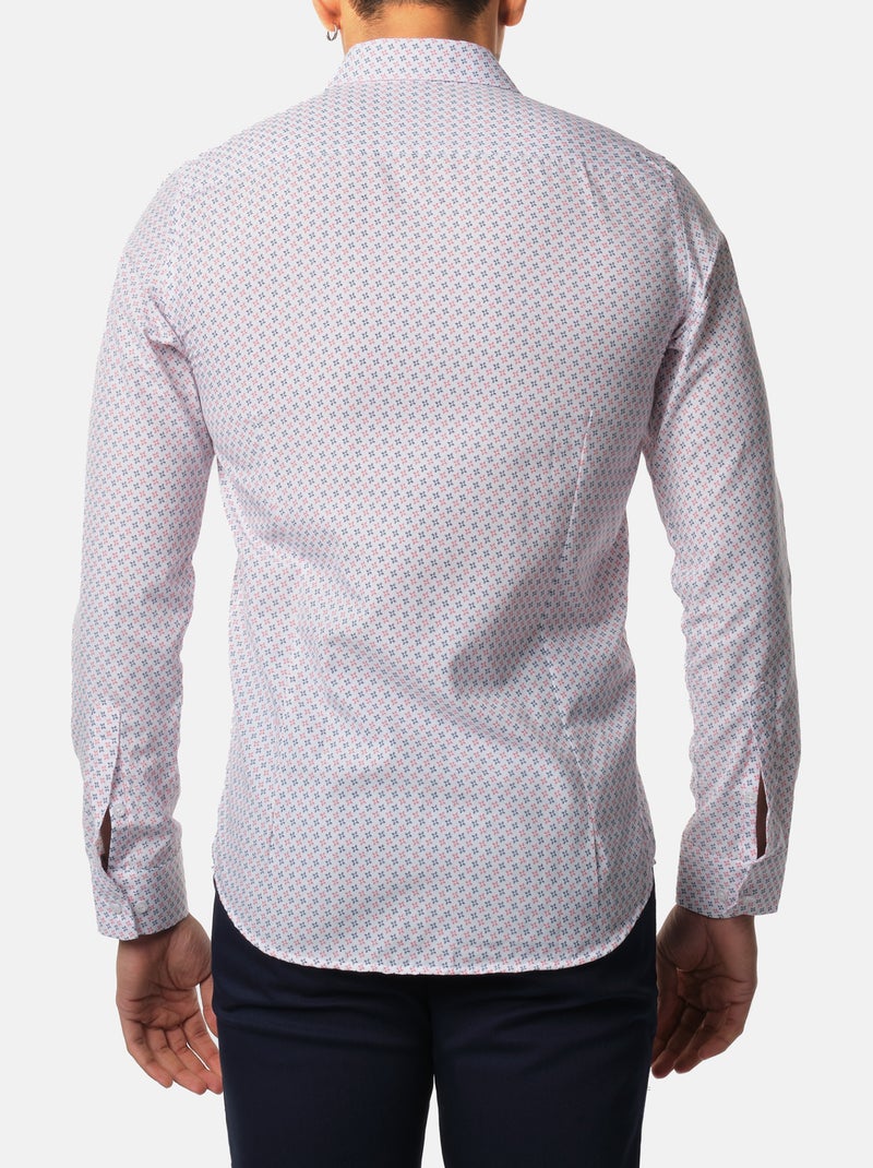 camicia stampata Bianco Rosso Blu - Kiabi