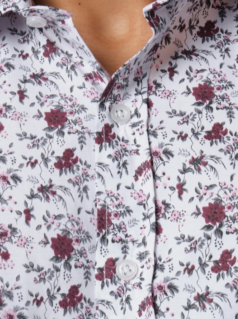 Camicia stampata Bianco Rosso - Kiabi