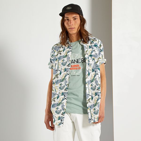 camicia stampata uomo