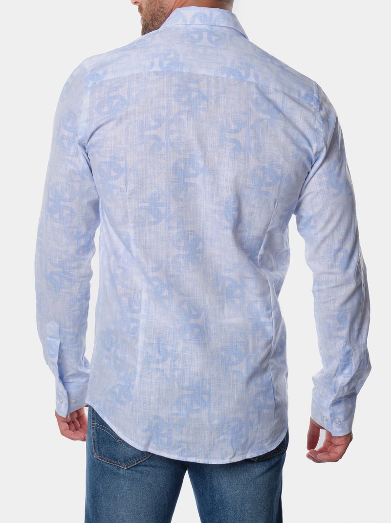 Camicia stampata Blu cielo - Kiabi