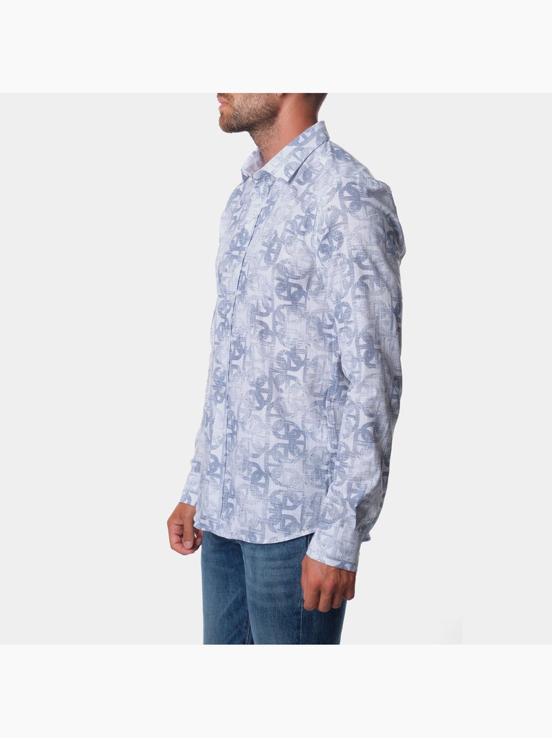 Camicia stampata Blu - Kiabi