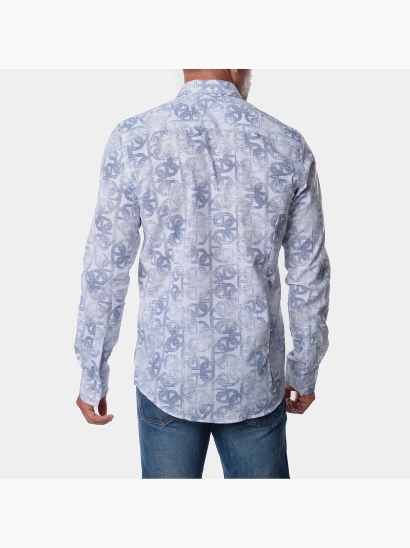 Camicia stampata Blu - Kiabi