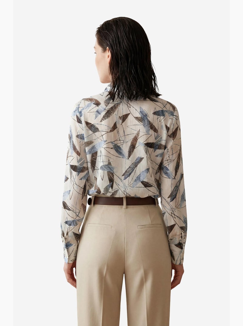 Camicia stampata con bottoni my fashion Bianco - Kiabi