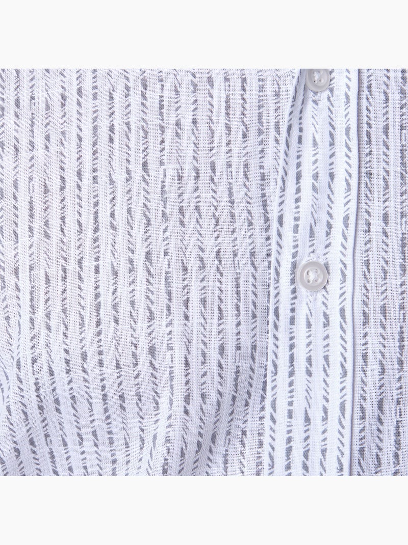 Camicia stampata Grigio bianco - Kiabi