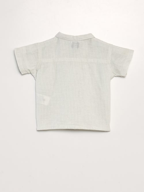 Camicia stampata in misto lino - Kiabi