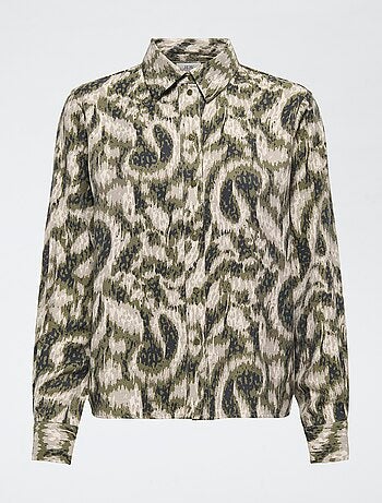 Camicia stampata 'JDY' tinta unita