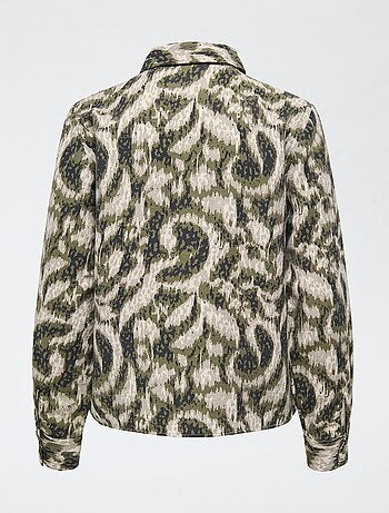 Camicia stampata 'JDY' tinta unita