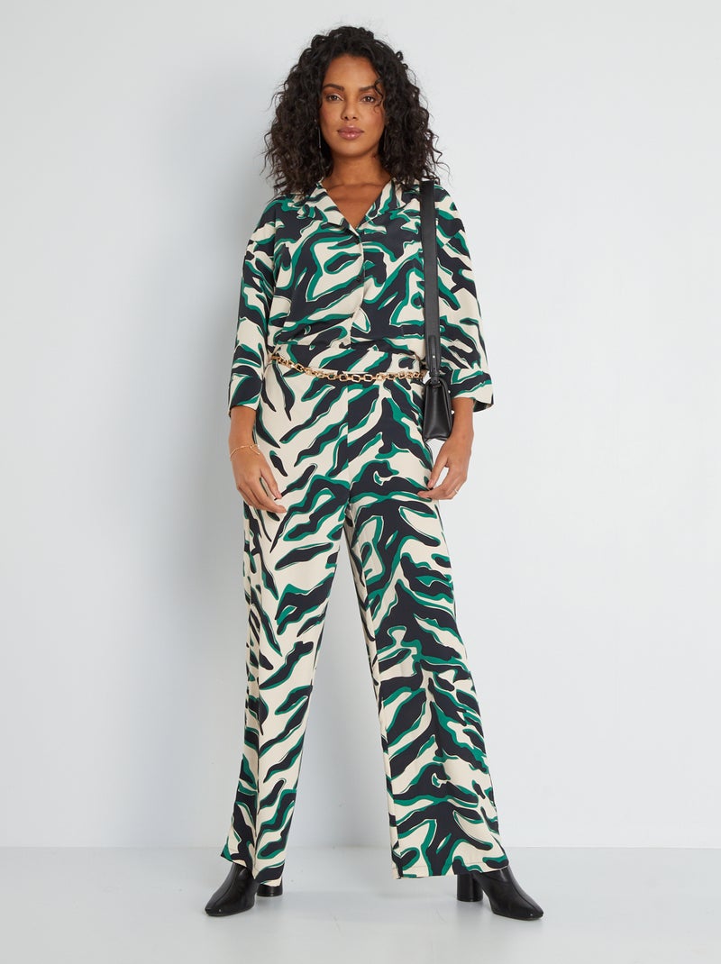 Camicia stampata morbida VERDE - Kiabi