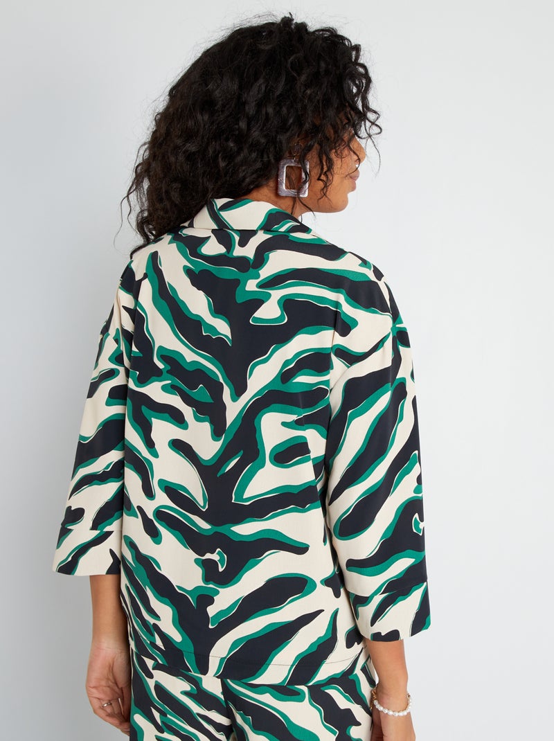 Camicia stampata morbida VERDE - Kiabi