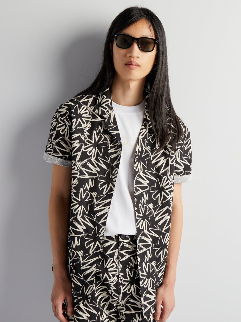 Camicia stampata NERO - Kiabi