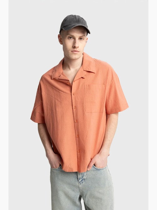 Camicia testurizzata a maniche corte giesto - Kiabi Camicia testurizzata a maniche corte giesto - Kiabi