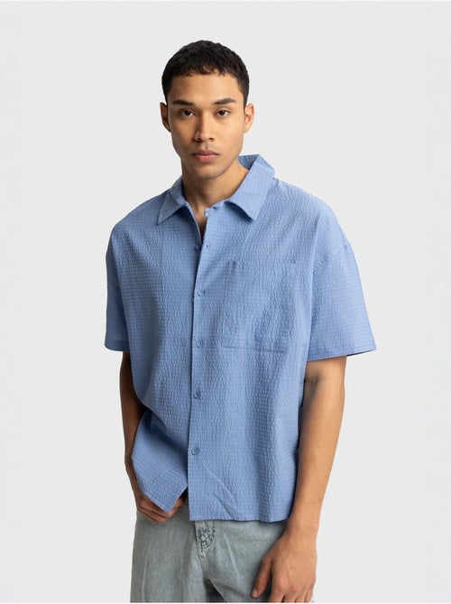 Camicia testurizzata a maniche corte giesto - Kiabi Camicia testurizzata a maniche corte giesto - Kiabi