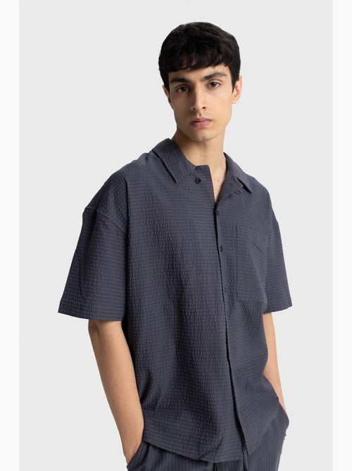 Camicia testurizzata a maniche corte giesto - Kiabi Camicia testurizzata a maniche corte giesto - Kiabi