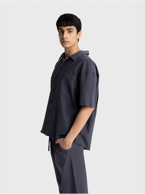 Camicia testurizzata a maniche corte giesto - Kiabi Camicia testurizzata a maniche corte giesto - Kiabi