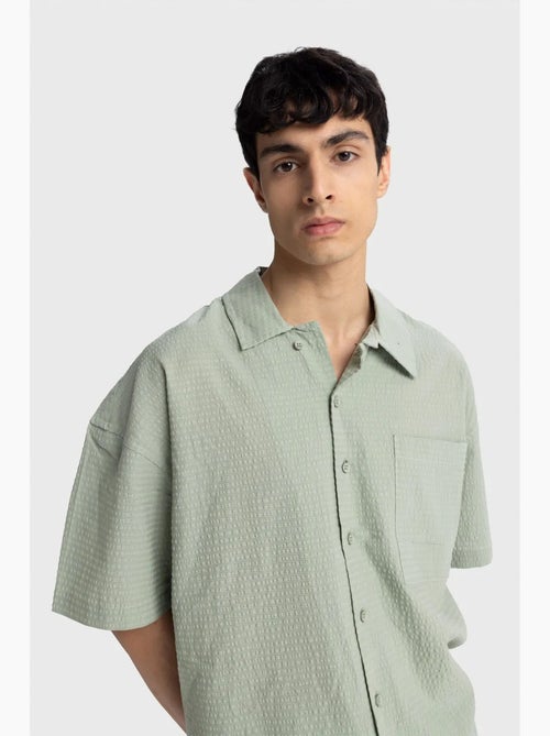 Camicia testurizzata a maniche corte giesto - Kiabi Camicia testurizzata a maniche corte giesto - Kiabi