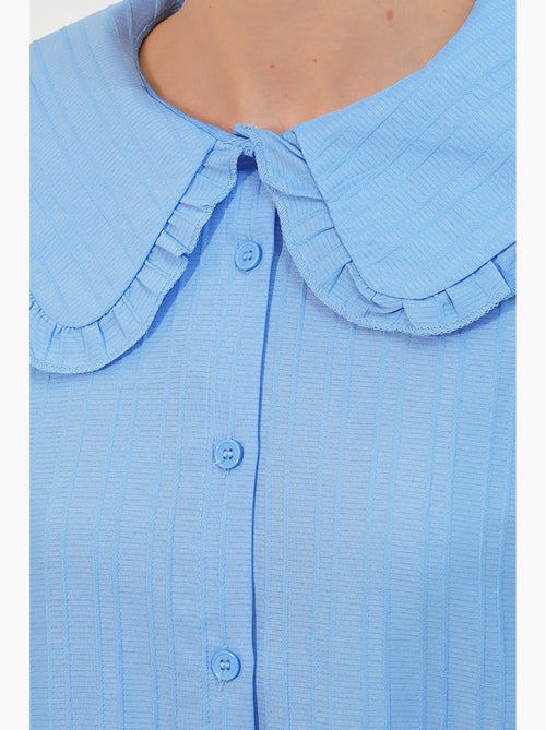 Camicia testurizzata a maniche lunghe con colletto baby bdart - Kiabi Camicia testurizzata a maniche lunghe con colletto baby bdart - Kiabi