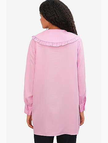 Camicia testurizzata a maniche lunghe con colletto baby bdart