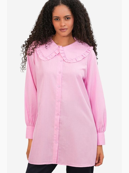 Camicia testurizzata a maniche lunghe con colletto baby bdart - Kiabi Camicia testurizzata a maniche lunghe con colletto baby bdart - Kiabi