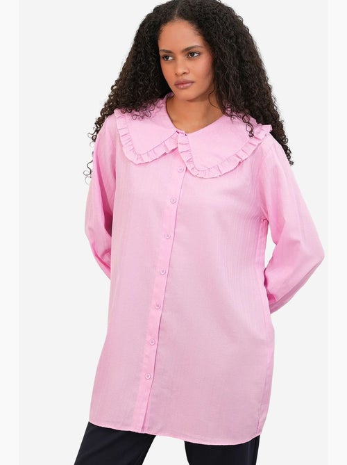 Camicia testurizzata a maniche lunghe con colletto baby bdart - Kiabi Camicia testurizzata a maniche lunghe con colletto baby bdart - Kiabi