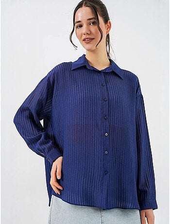 Camicia testurizzata con bottoni e maniche lunghe bdart