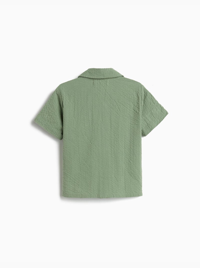 Camicia texturizzata, mo fashion Verde - Kiabi