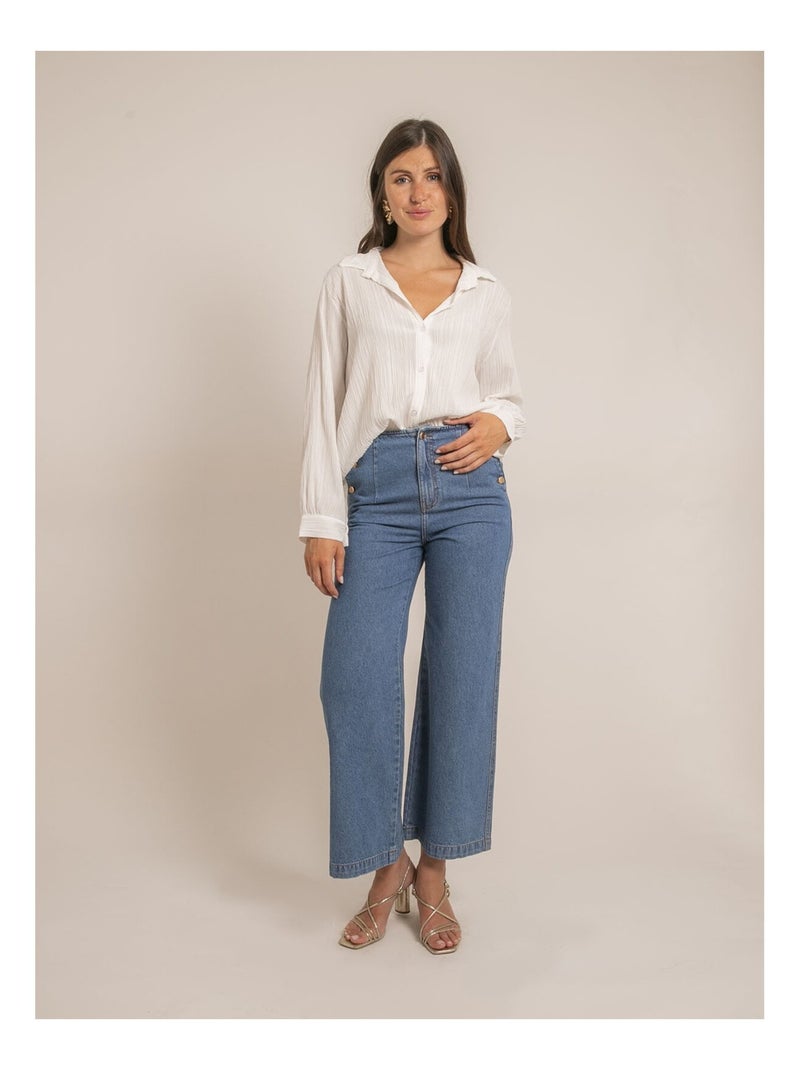 Camicia texturizzata OBADE Bianco - Kiabi