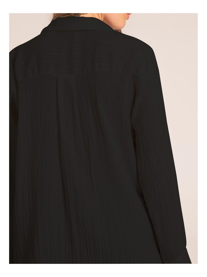 Camicia texturizzata OBADE Nero - Kiabi