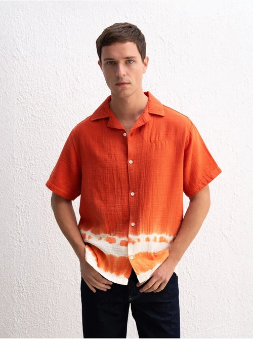 Camicia tie-dye a maniche corte con chiusura a bottoni giesto - Kiabi Camicia tie-dye a maniche corte con chiusura a bottoni giesto - Kiabi