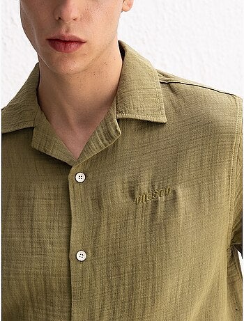 Camicia tie-dye a maniche corte giesto