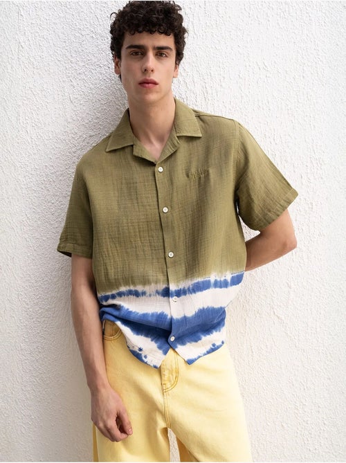 Camicia tie-dye a maniche corte giesto - Kiabi Camicia tie-dye a maniche corte giesto - Kiabi