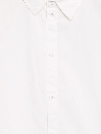 Camicia tinta unita a maniche corte
