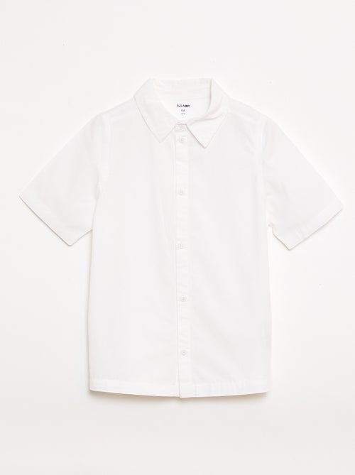 Camicia tinta unita a maniche corte - Kiabi