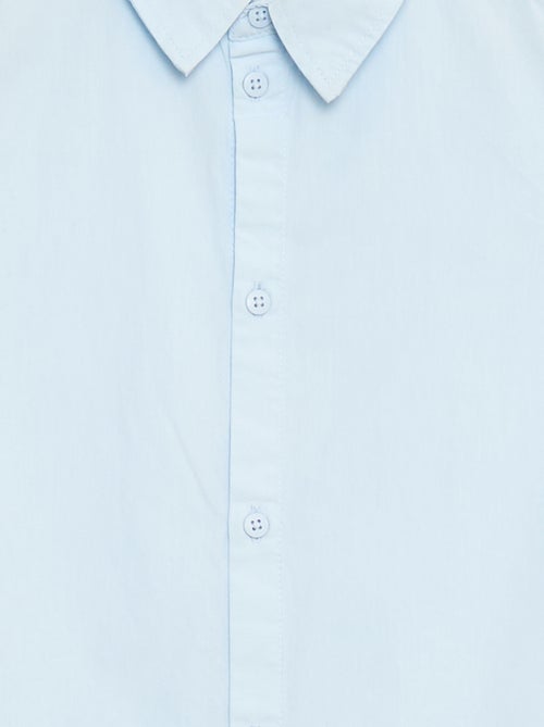 Camicia tinta unita a maniche corte - Kiabi