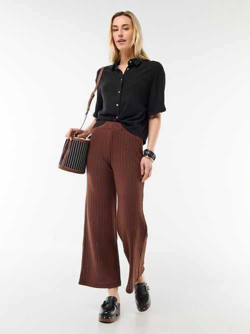 Camicia tinta unita a maniche corte - Kiabi