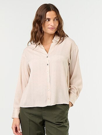 Camicia tinta unita in raso