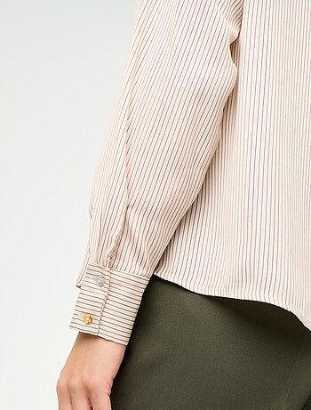 Camicia tinta unita in raso