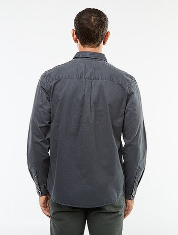 Camicia tinta unita taglio dritto / Regular fit