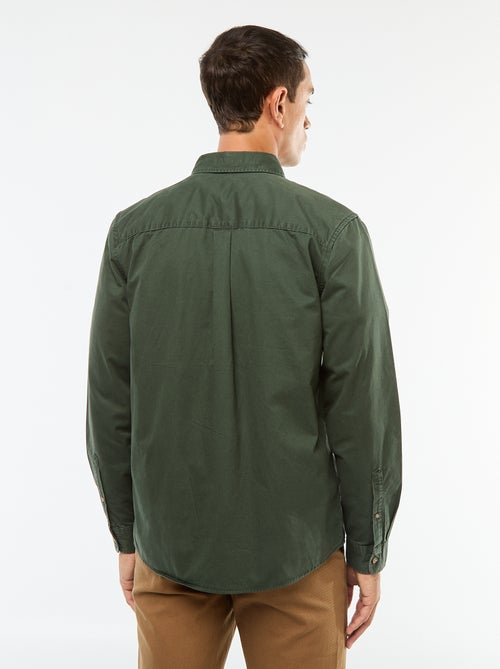 Camicia tinta unita taglio dritto / Regular fit - Kiabi