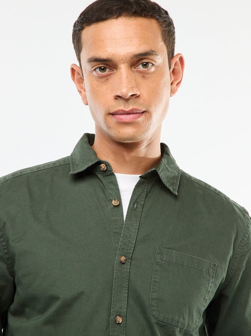 Camicia tinta unita taglio dritto / Regular fit - Kiabi