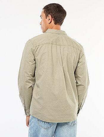 Camicia tinta unita taglio dritto / Regular fit