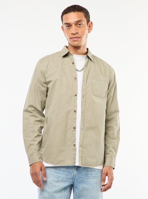 Camicia tinta unita taglio dritto / Regular fit - Kiabi